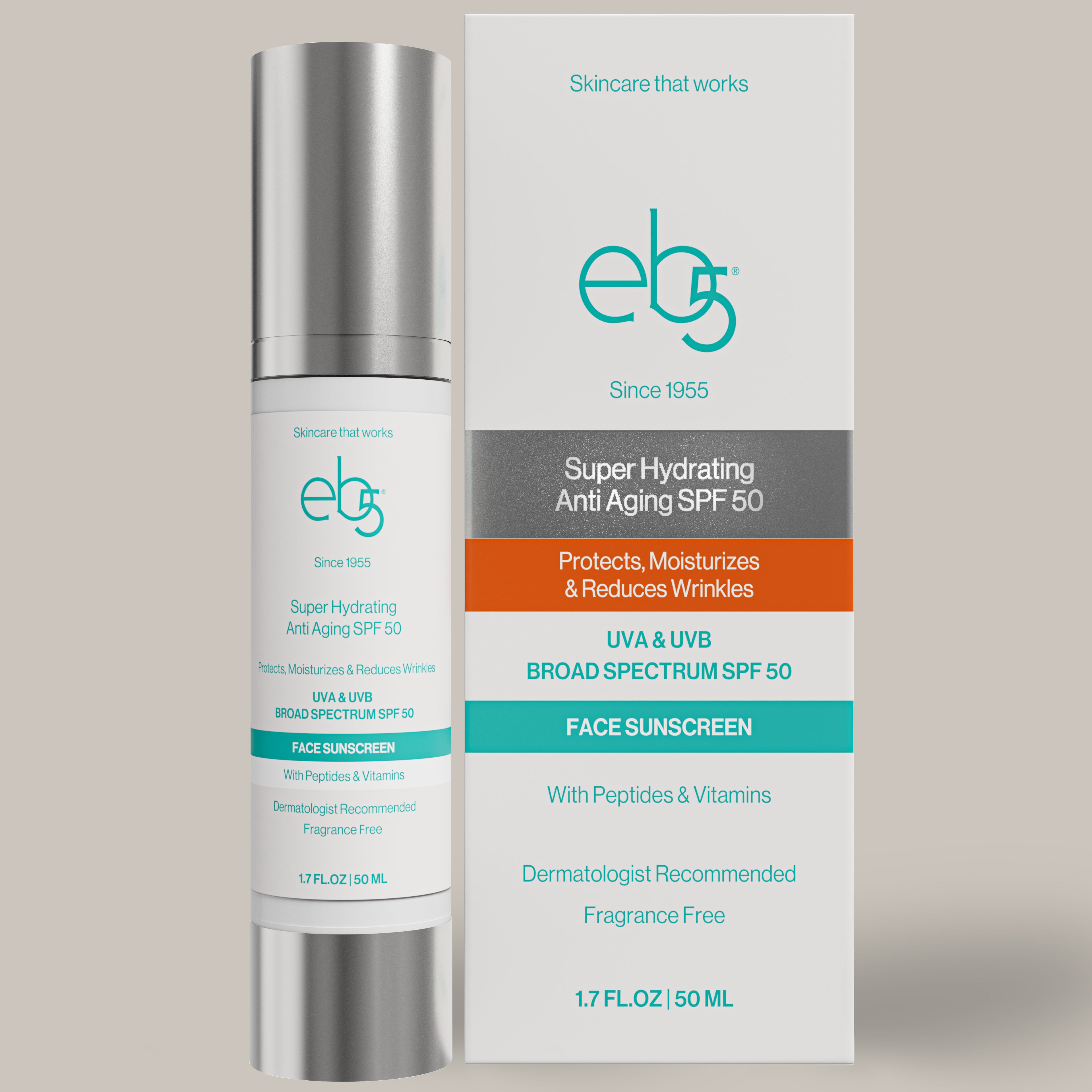 Anti Aging SPF50 Daily Moisturizer | Face Sunscreen